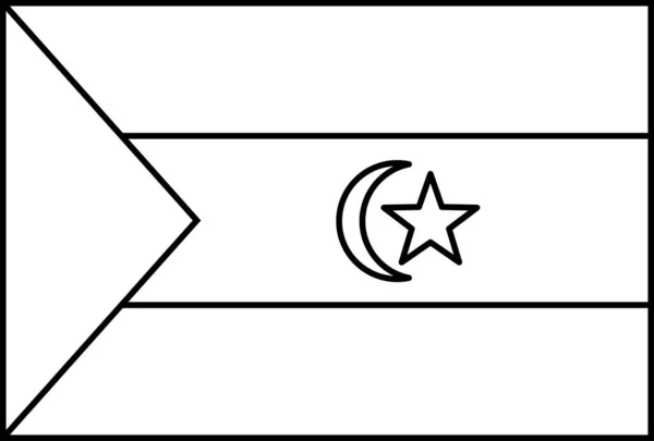 Flagge Der Westlichen Vektorillustration — Stockvektor