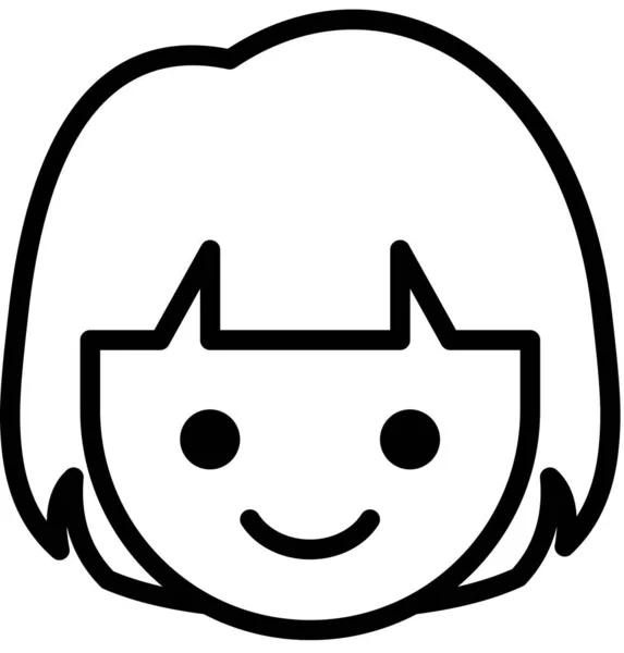 Concepto Emoticono Sonrisa Ilustración Vectorial — Vector de stock