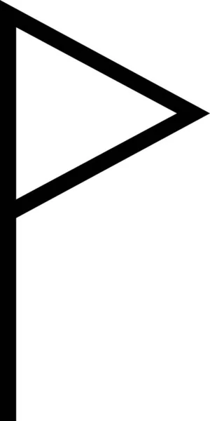 Ikona Znacznika Pin Ilustracja Wektora — Wektor stockowy