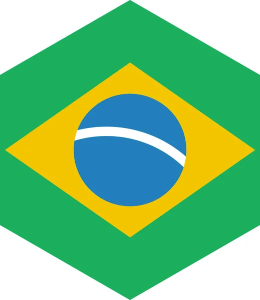 Bandeira Brasil Ilustração Vetorial —  Vetores de Stock