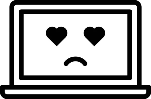 Expresión Cara Emoticono Vector Ilustración — Archivo Imágenes Vectoriales