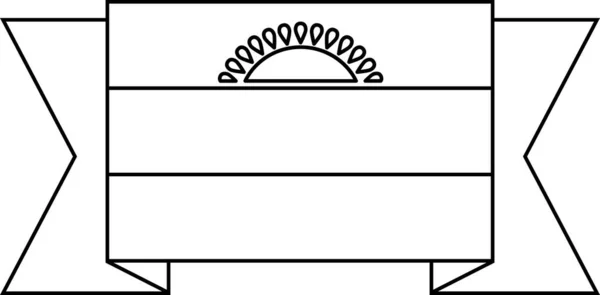 Bandeira Ícone Plano Malawi Ilustração Vetorial — Vetor de Stock