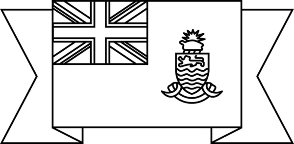 开曼群岛国旗 — 图库矢量图片
