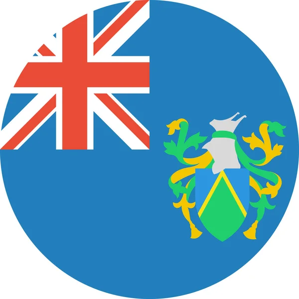 Illustration Vectorielle Drapeau Pitcairn — Image vectorielle