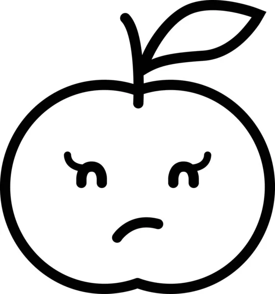 Expresión Mandarina Cara Emoticono Vector Avatar Cara Maravilla — Archivo Imágenes Vectoriales