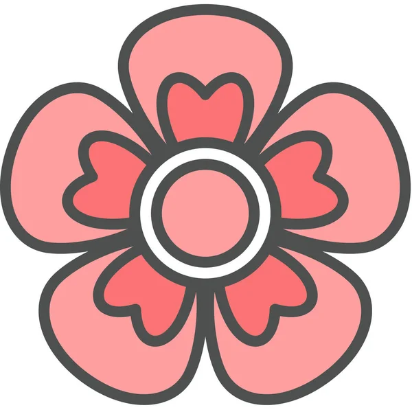 Квітка Герані Космос Векторні Ілюстрації Квіткового Орнаменту Квіткове Мистецтво — стоковий вектор