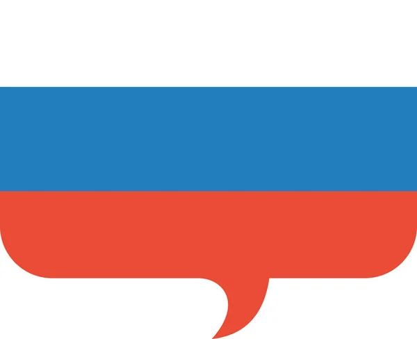 Флаг Российской Федерации Плоская Иконка Векторная Иллюстрация — стоковый вектор