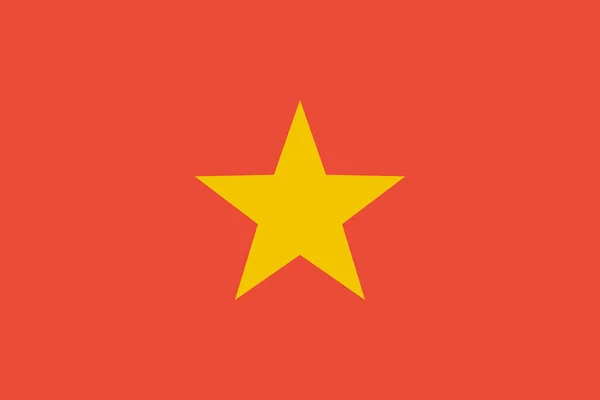 Bandeira Vietnã Ilustração Vetorial — Vetor de Stock