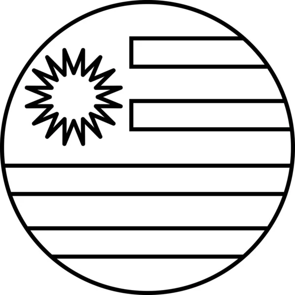 Bandeira Uruguai Ilustração Vetorial — Vetor de Stock