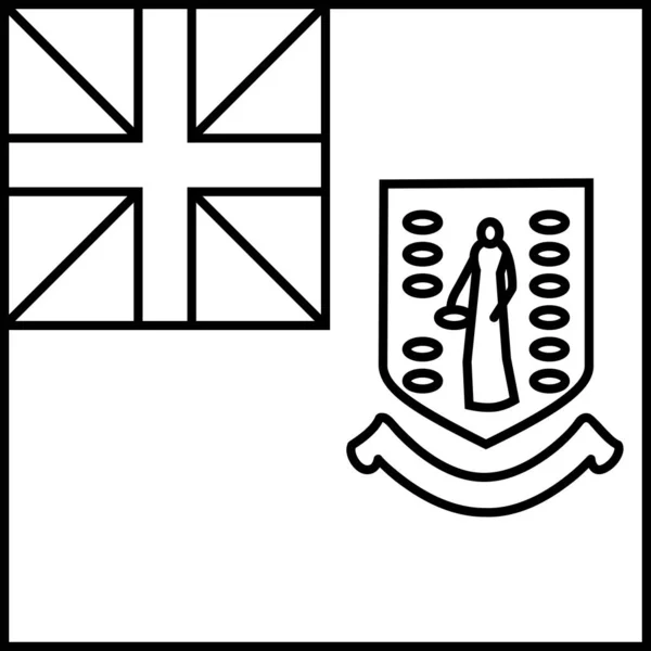 Drapeau Des Îles Vierges Britanniques — Image vectorielle