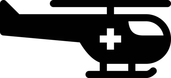 Icône Hélicoptère Isolé Sur Fond Blanc Illustration Vectorielle — Image vectorielle
