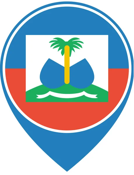 Vlag Van Haïti Achtergrond Concept Wereldvlag — Stockvector
