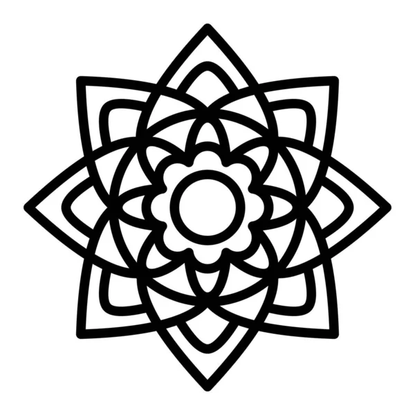 Bloemen Mandala Vector Illustratie — Stockvector