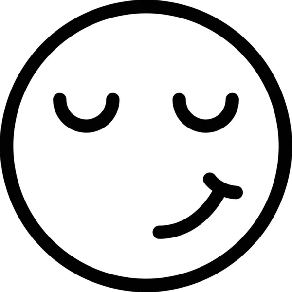 Современная Графическая Векторная Иллюстрация Эмоций Талисмана Счастливая Икона — стоковый вектор