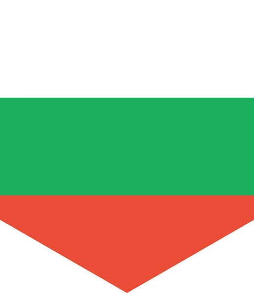 Bandera Bulgaria Vector Ilustración — Vector de stock