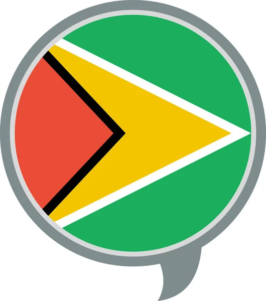 Guyana Jednoduchý Stylový Design — Stockový vektor