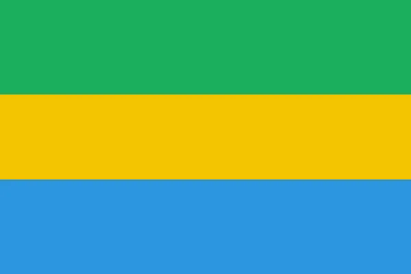 加蓬国旗 世界旗帜概念背景 — 图库矢量图片