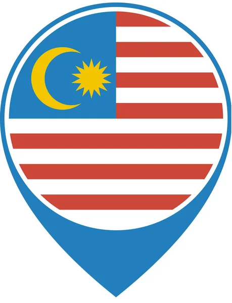 Flag Malaysia World Flag Concepts Background — 스톡 벡터