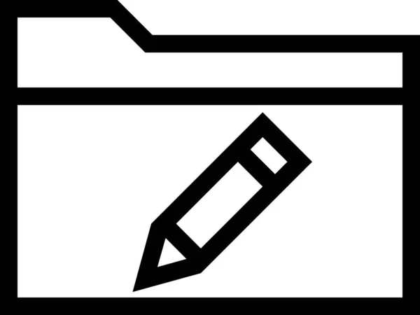 Datenordner Symbol Vektorillustration — Stockvektor