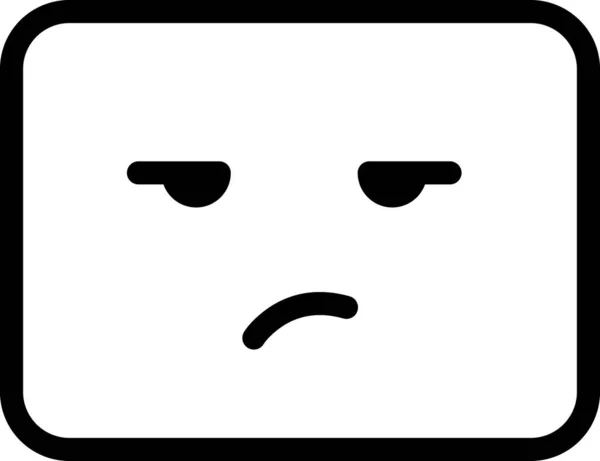 Wonder Icon Face Avatar Emoticon Expression Mood Minimalistic Vector Illustration — Stock Vector