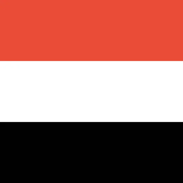 Vlag Van Jemen Vector Illustratie — Stockvector