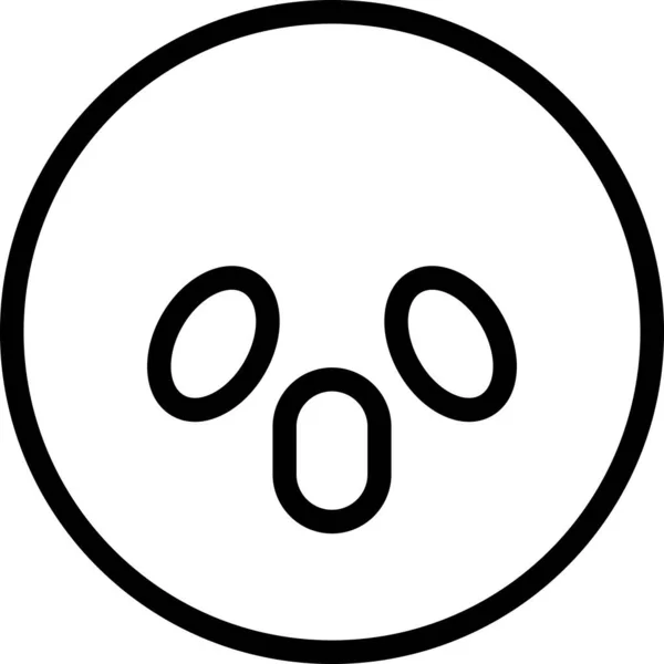 Grito Avatar Emoticon Conceito Vetor Ilustração — Vetor de Stock