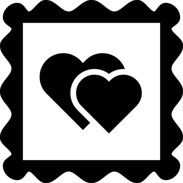 Ícone Corações Valentine Ilustração Vetor Minimalista —  Vetores de Stock