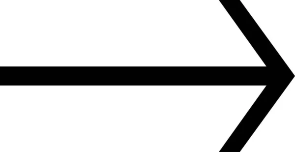 Значок Стрілки Ізольовано Білому Тлі Векторні Ілюстрації — стоковий вектор