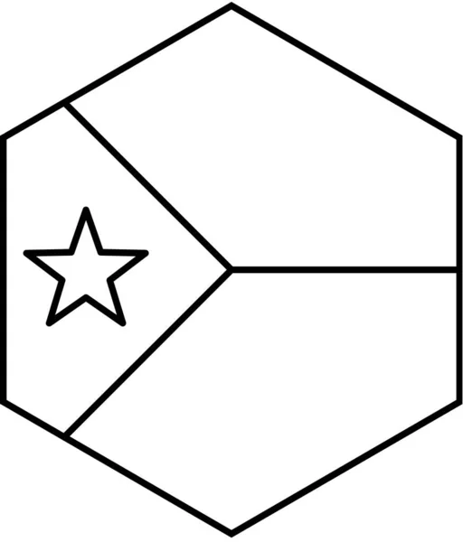 Zászló Dzsibuti Ikon Vektor Illusztráció — Stock Vector