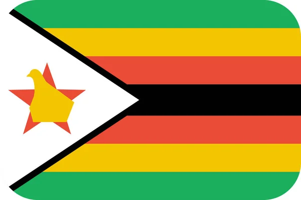 Flag Zimbabwe Vector Illustration — Stock Vector