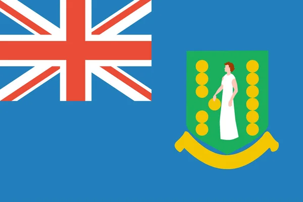 Bandeira Ícone Liso Britânico Ilustração Vetorial — Vetor de Stock