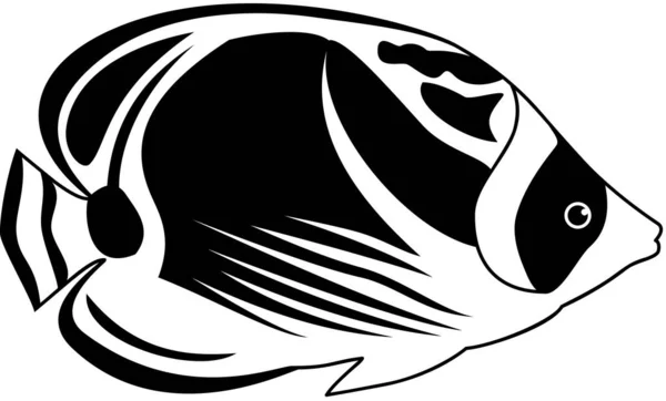Иконка Рыбки Енота Векторная Иллюстрация — стоковый вектор