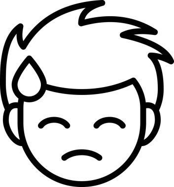 Erkek avatarın vektör illüstrasyonu 