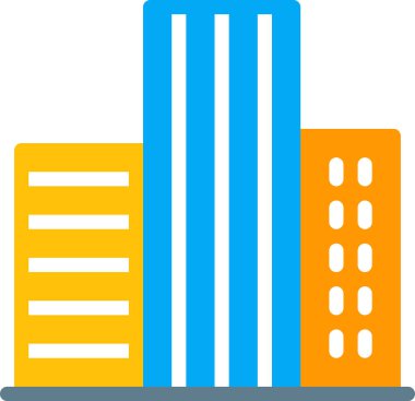 ev düz simgesi, vektör illüstrasyonu