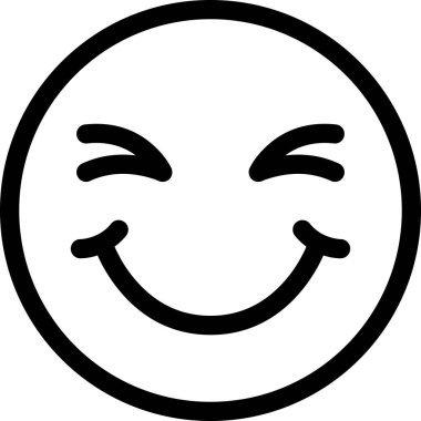 Maskot duygularının modern grafik çizimi Mutlu simge