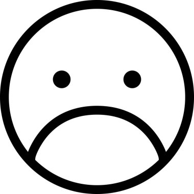 Maskot duygularının modern grafik çizimi hüzünlü simge