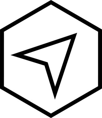 Beyaz arkaplanda izole edilmiş ok yönü, vektör illüstrasyonu