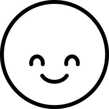 Gülümseme avatarı, duygu konsepti vektör çizimi