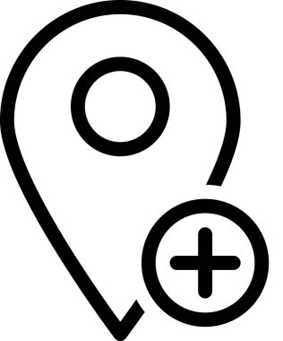 konum belirleyici simgesi, navigasyon konsepti, vektör illüstrasyonu