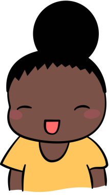 kız güzel vektör illüstrasyonu minimalistik 