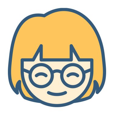 İnek duygu simgesi konsepti, vektör çizimi