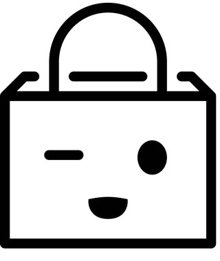 Gülümse yüz avatar emoticon vektör illüstrasyonu