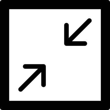 Çökme okları simgesi beyaz arkaplanda izole edildi, vektör illüstrasyonu 