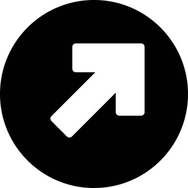 Beyaz arkaplanda izole edilmiş ok yönü, vektör illüstrasyonu