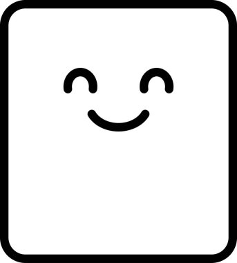 Gülümseme avatarı, duygu konsepti vektör çizimi