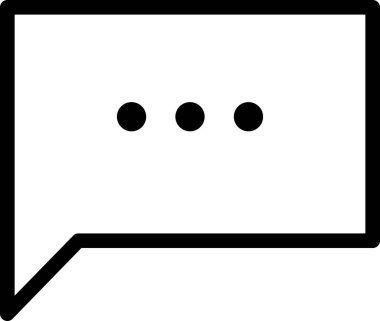 Beyaz arkaplanda izole edilmiş ileti, vektör illüstrasyonu