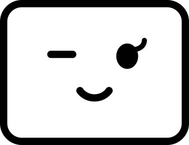 Yüz ifadesi duygu simgesi vektörü, gülen yüz avatarı 