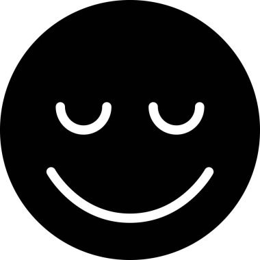 Yüz ifadesi duygu simgesi vektörü, gülen yüz avatarı 