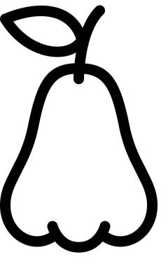 Armudun vektör şablon görüntüsü