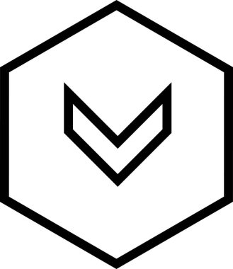 Beyaz arkaplanda izole edilmiş ok yönü, vektör illüstrasyonu